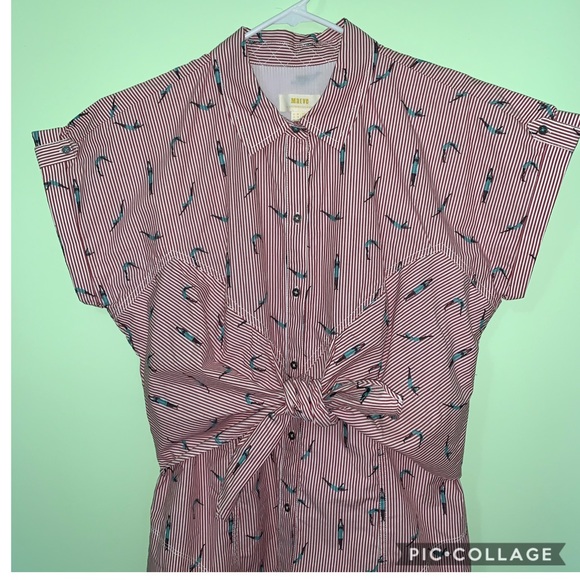 Anthropologie Dresses & Skirts - Anthropologie Maeve dress tie front size XL